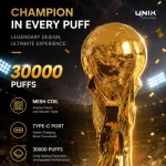 AVAPOR Champion Trophy 30000 Puffs Disposable Vape with Mesh Coil and Type-C Charging
